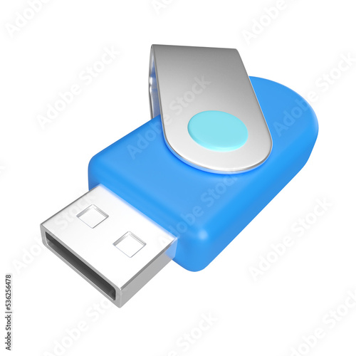 Flash Drive 3D Illustration Icon