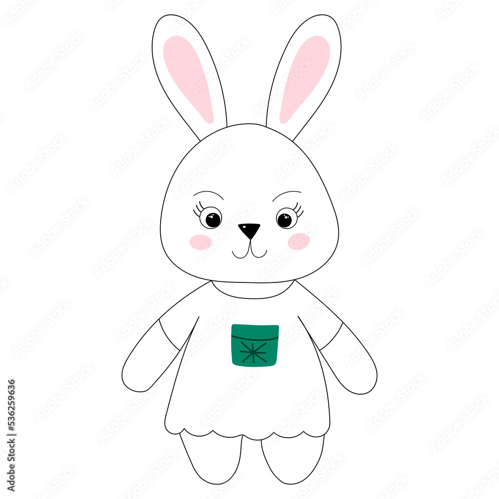 rabbit cartoon sketch ,outline icon isolated vector rabbit cartoon sketch ,outline icon isolated vector