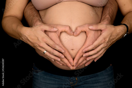 Wallpaper Mural Belly of Woman with Heart Torontodigital.ca