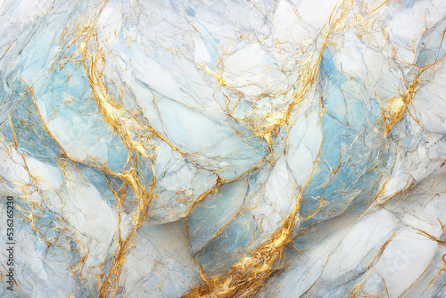Abstract marble textured background. Fluid art modern wallpaper. Marbe white and light blue surface