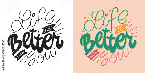 Lettering hand drawn slogan. Funny quote for blog, poster and print design. Modern calligraphy text. 