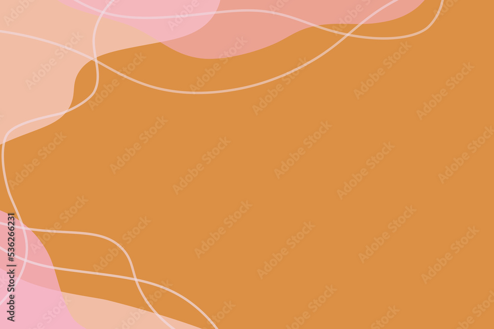 empty orange background with pink waves and lines empty orange background with pink waves and lines
