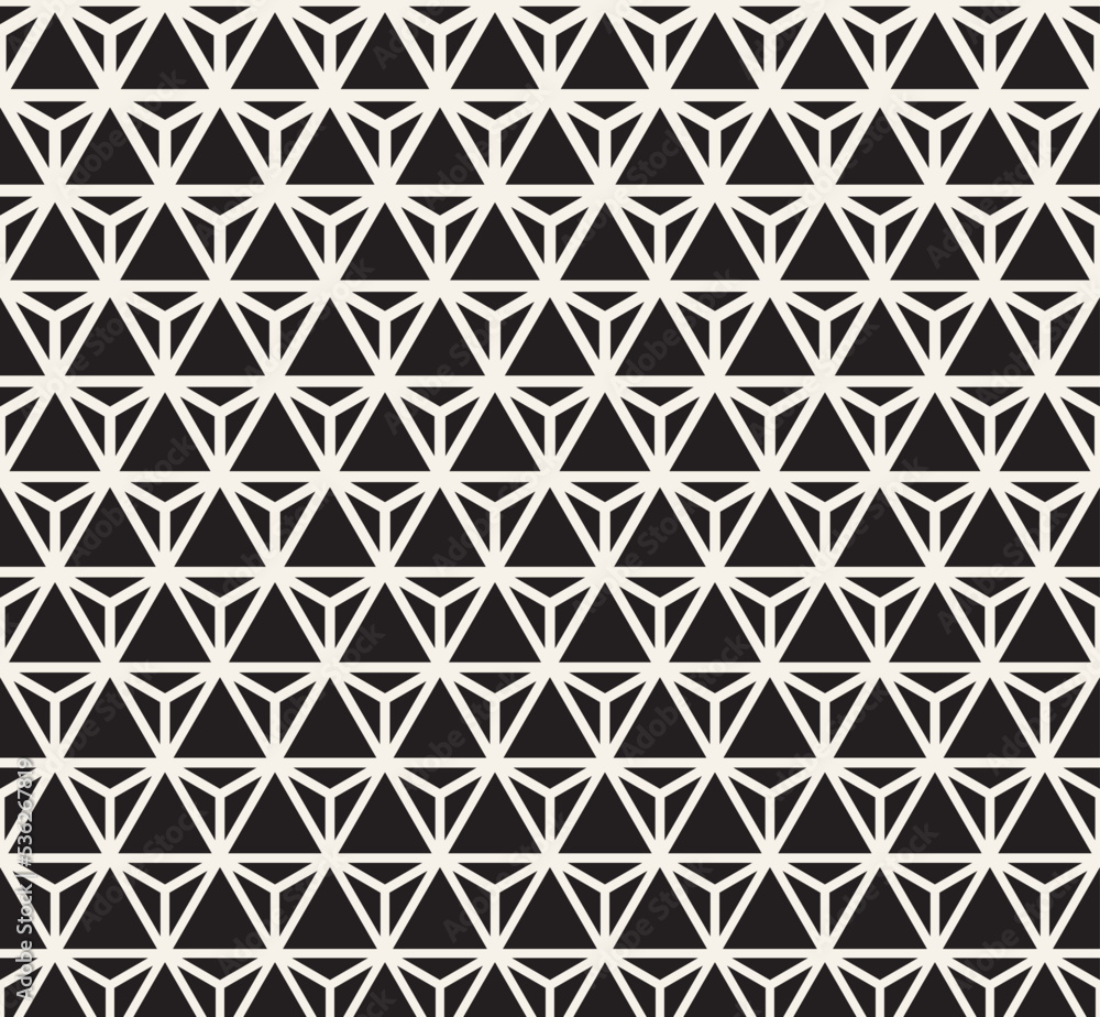 Geometric seamless halftone triangle pattern . Abstrat triangle pattern design.
