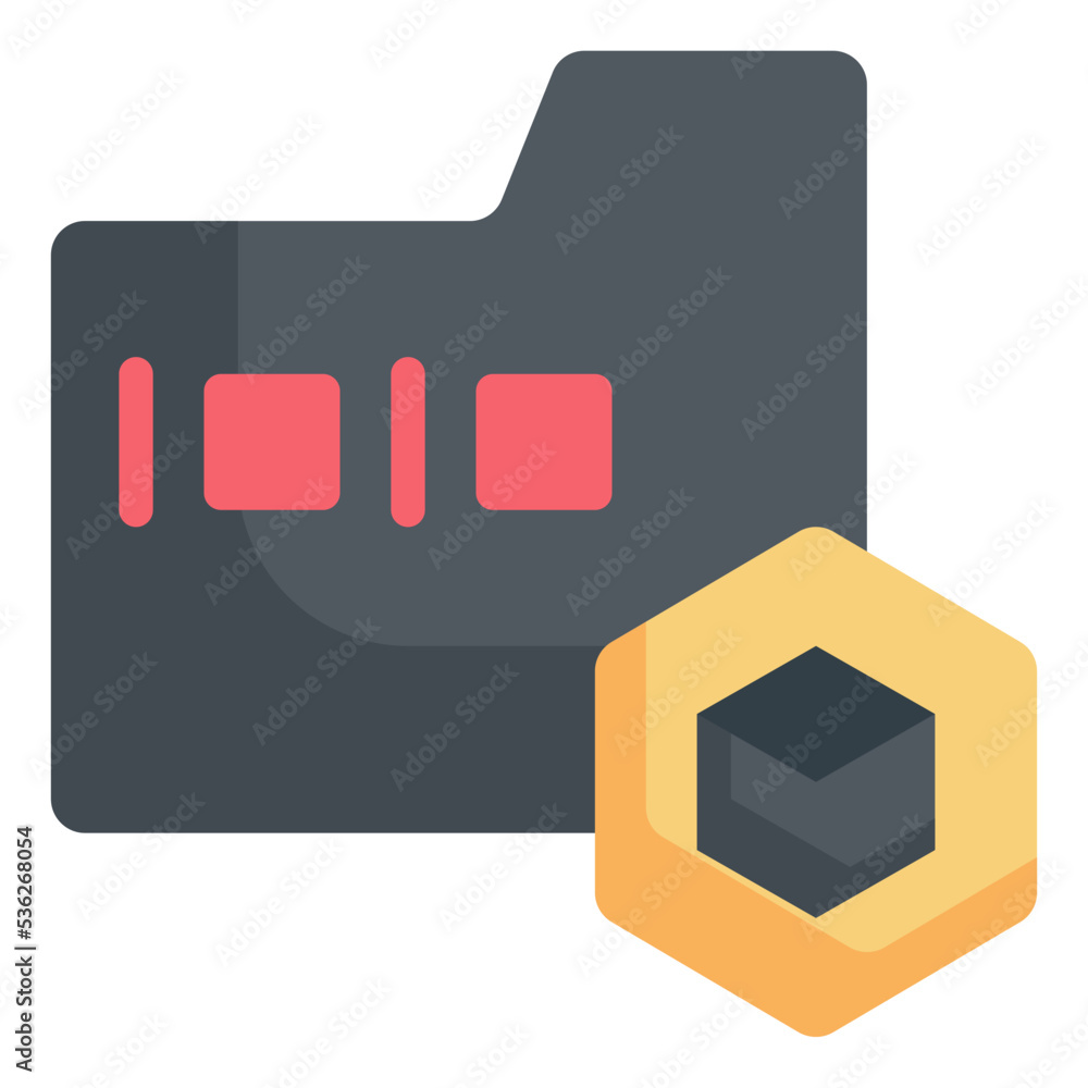 digital crypto token flat icon digital crypto token flat icon