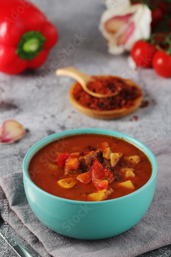 Traditional Hungarian meat stew - Goulash	
