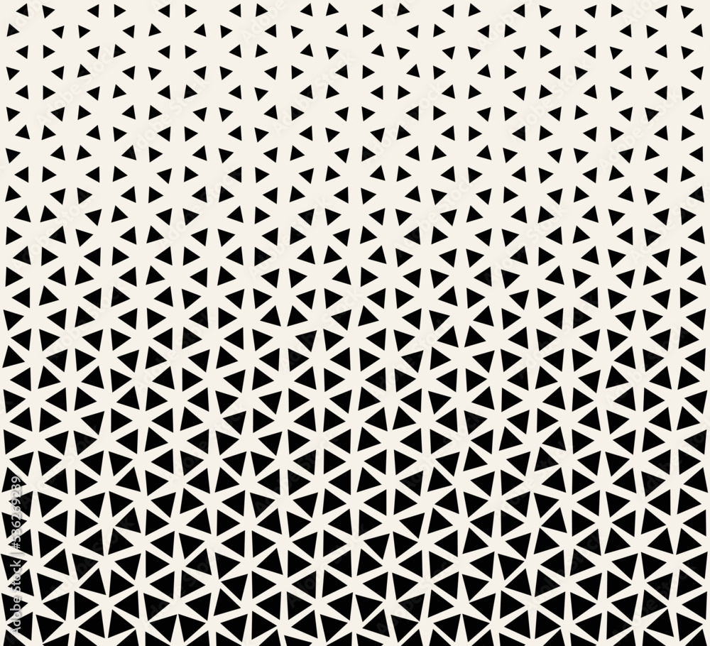 Geometric seamless halftone triangle pattern . Abstrat triangle pattern design.