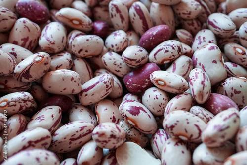 uncooked beans background, mediterranean food