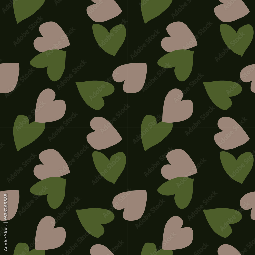 Heart shape seamless pattern design Heart shape seamless pattern design