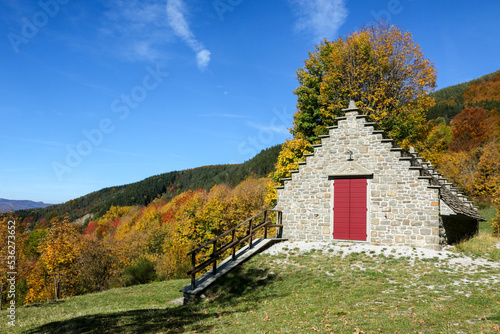 Celtic huts restored modenese apennines frignano regional park photo