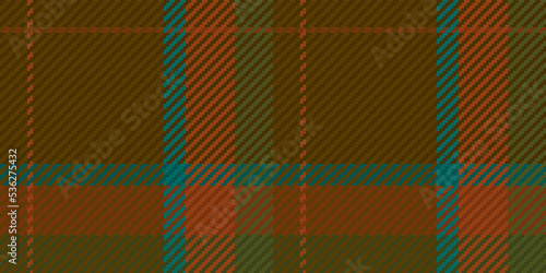 Plaid pattern seamless fabric texture. Textile design background in flat geometric style. Vector illustration.