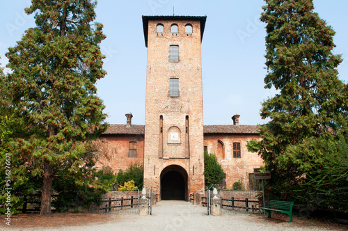Front View of Medieval Mirazzano Castle