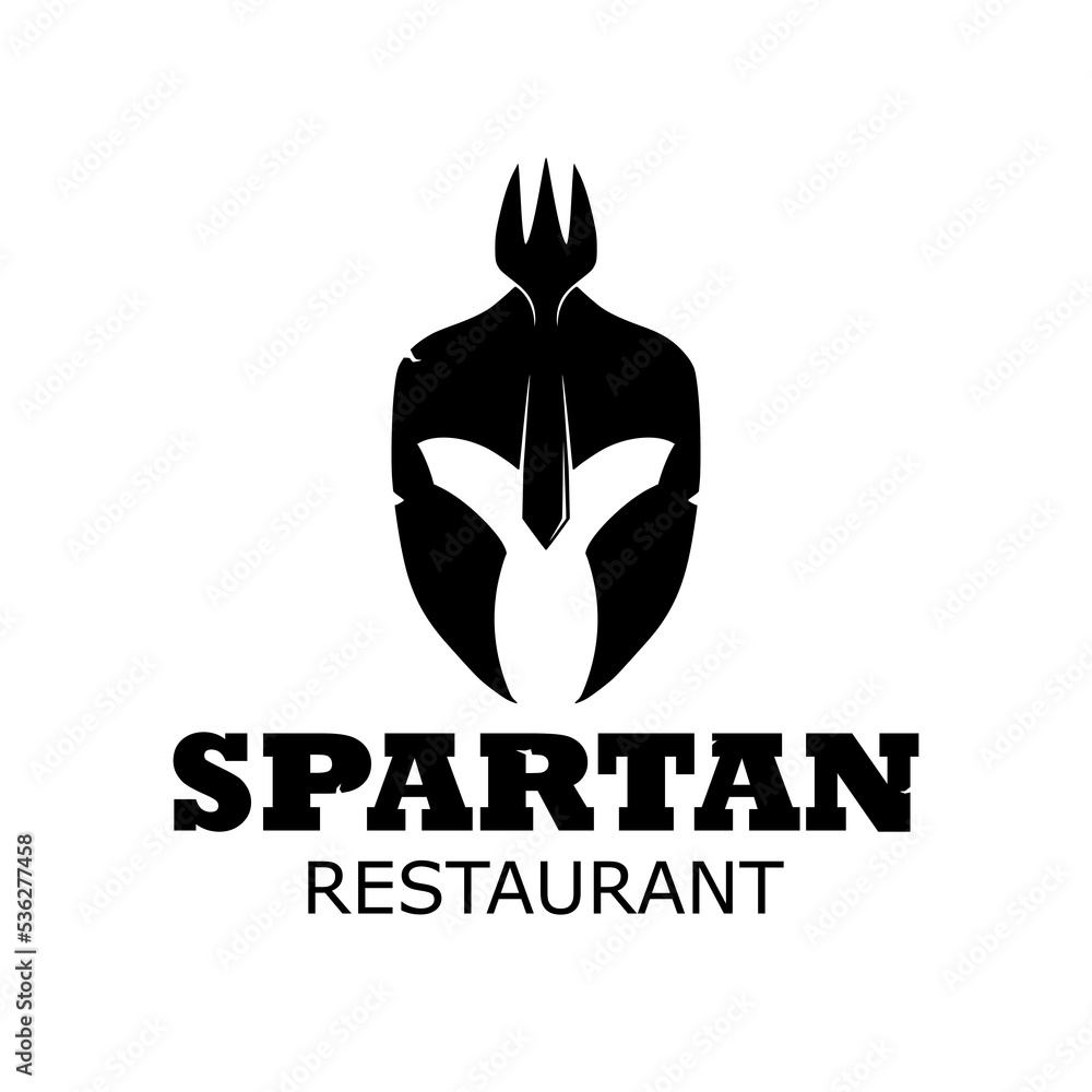 custom made wallpaper toronto digitalSpartan and fork restaurant logo