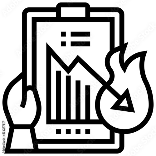 Burndown icon
