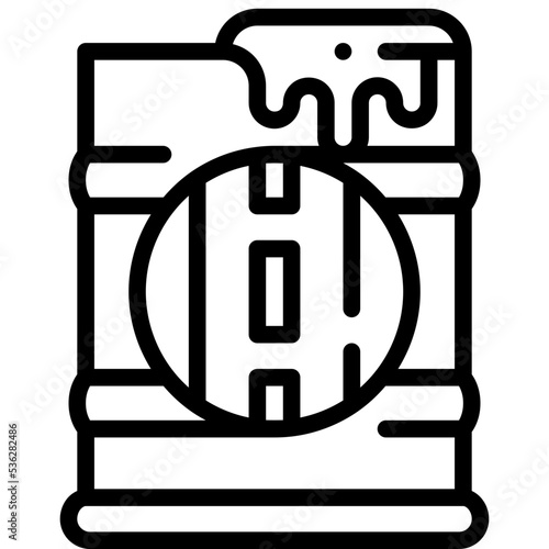 bitumen line icon