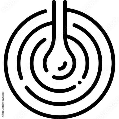 crude oil line icon