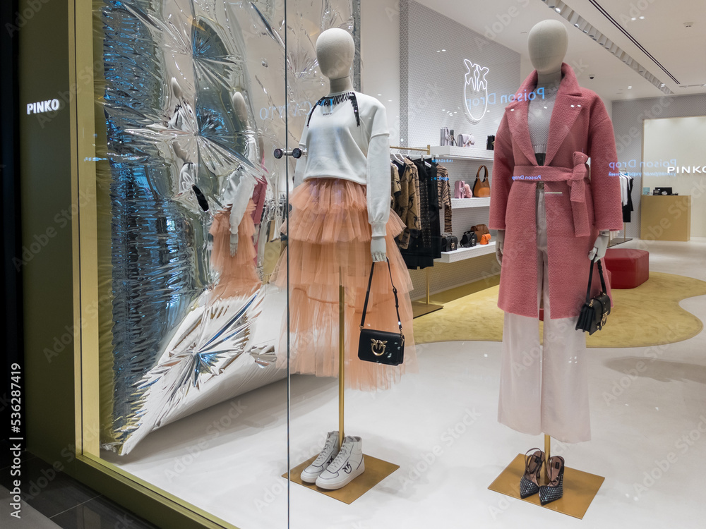 Moscow,Russia 10 11 2022 Clothes magazine shop in Paveletskaya plaza ...