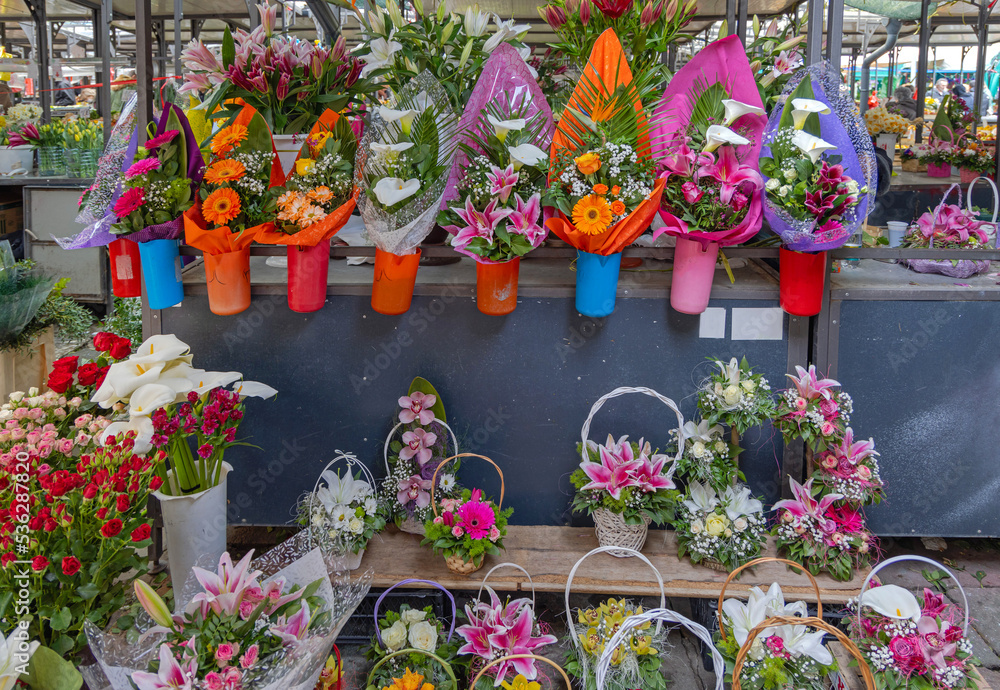 Bouquets Florist Market Stall