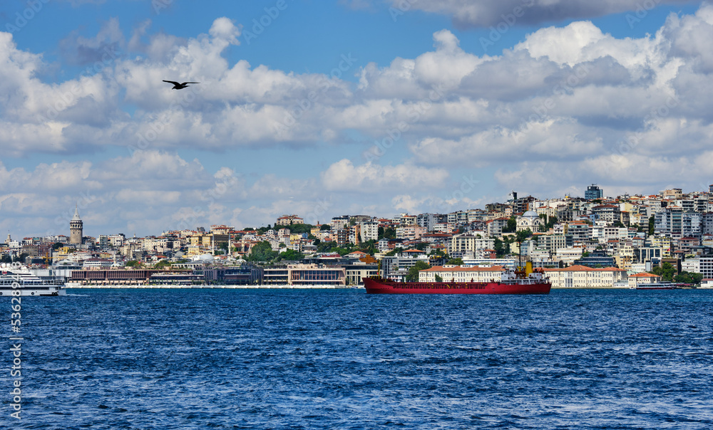 Istanbul, Turkey, Galata Tower and the European part of the city