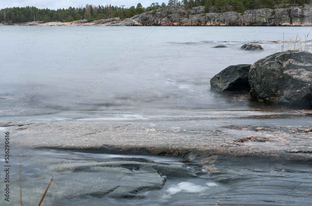 Autumnal scenery in the archipelago of Finland