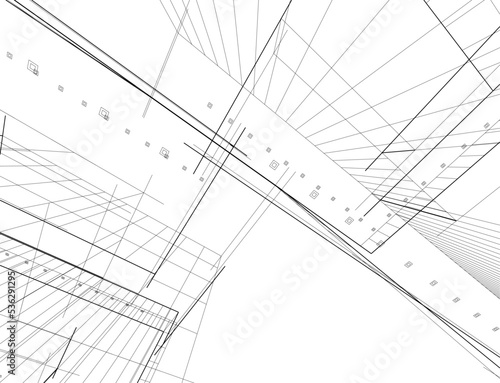 Wallpaper Mural abstract architectural background Torontodigital.ca