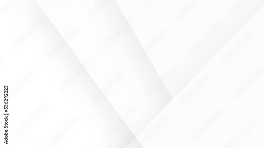 Abstract white animated shapes with shadow for slides and presentations - Seamless looping