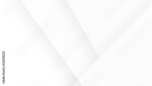 Abstract white animated shapes with shadow for slides and presentations - Seamless looping