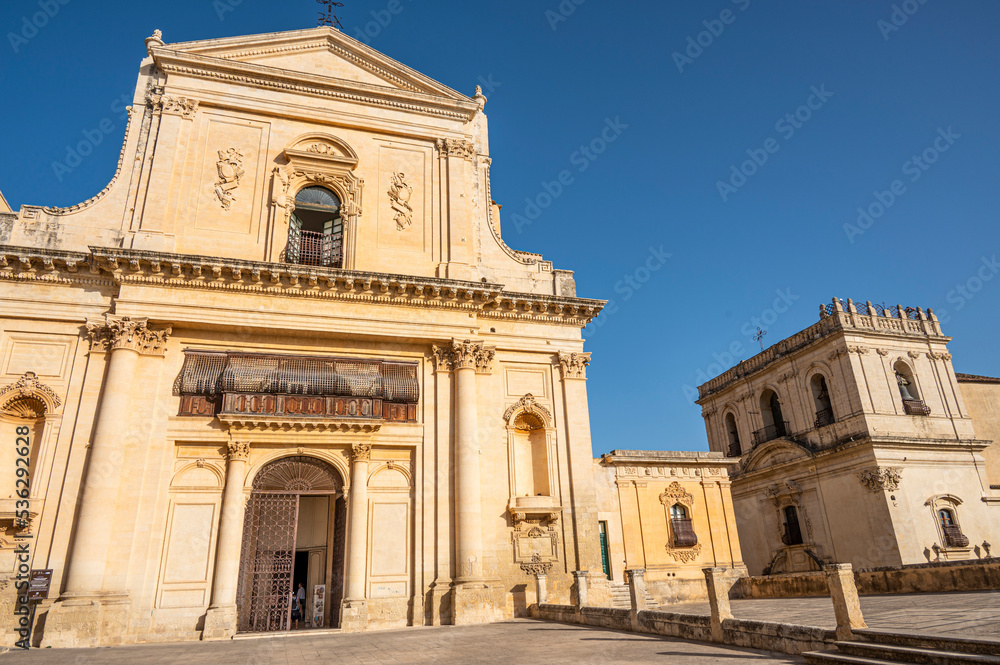Aerial view of the Royal Gate in Noto