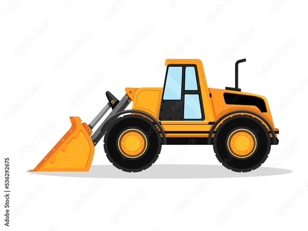 Art illustration symbol icon realistic transportation design logo vehicle of heavy equipment tractor Art illustration symbol icon realistic transportation design logo vehicle of heavy equipment tractor