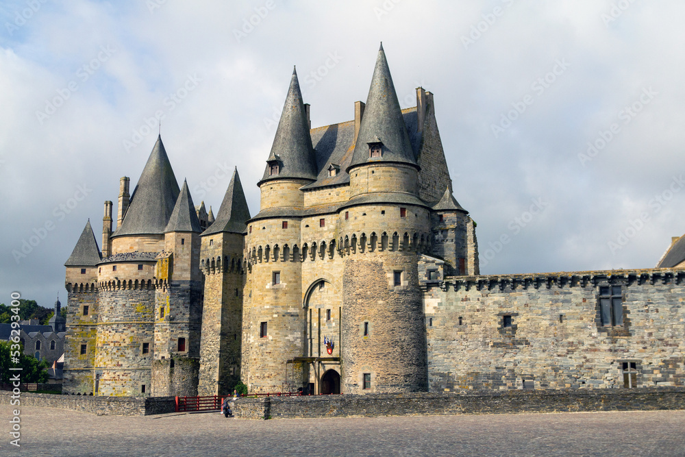 Castillo medieval de Vitré. Bretaña, Francia