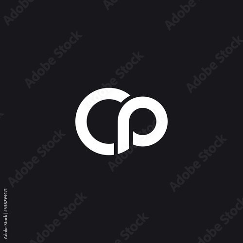 Foto Alphabet CP Logo Design with Letters C and P.