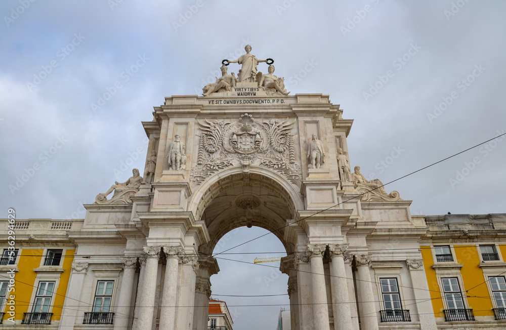 Augusta Street Triumphal Arch in Lisbon