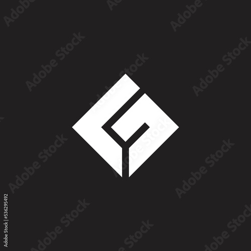 Abstract LG GL Letters Logo Initial Based Monogram Icon Vector photo