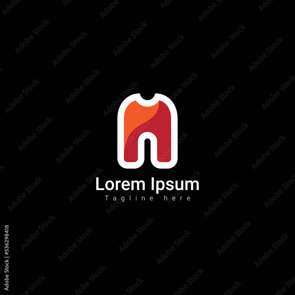 teeth logo, n letter mark logo, a letter logo, flat & minimal initial design vector template. teeth logo, n letter mark logo, a letter logo, flat & minimal initial design vector template.