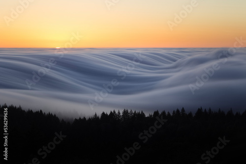 sunrise in the mountains