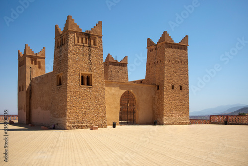 The Kasbah of Beni Mellal which is a Berber castle and historical monument in the city of Beni Mellal, Morocco. This fortress is in the Tadla plain in the Middle Atlas in the center of the country. photo