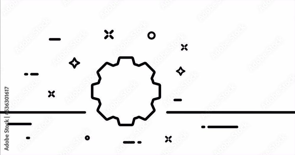 Gear. Mechanism, wheels, construct, build, device, mechanical, engine, technology. Construction concept. One line drawing animation. Motion design. Animated technology logo. Video 4K Gear. Mechanism, wheels, construct, build, device, mechanical, engine, technology. Construction concept. One line drawing animation. Motion design. Animated technology logo. Video 4K
