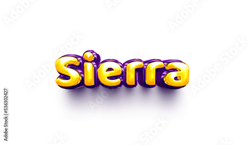 names of girls English helium balloon shiny celebration sticke r 3d inflated sierra