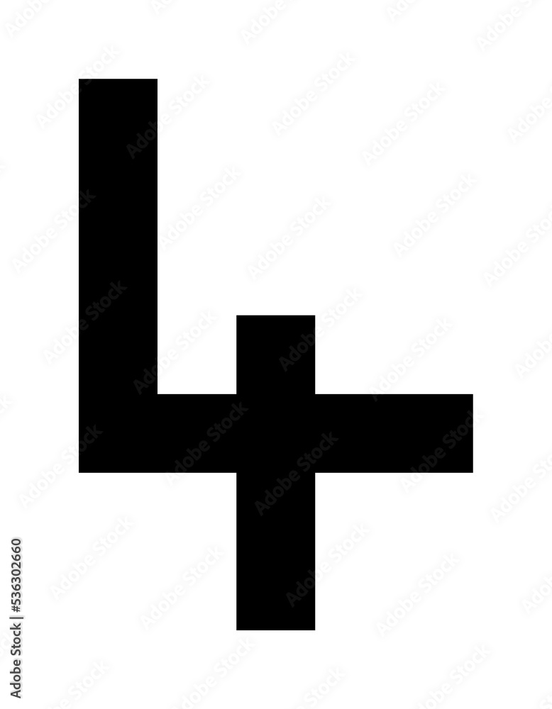 Obraz premium Vier Pixelgrafik