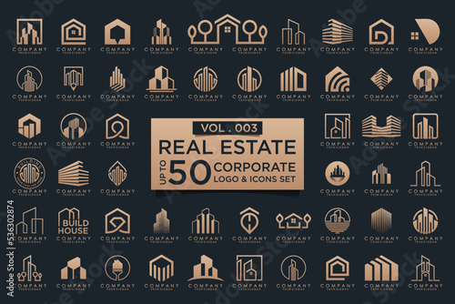 Set of building logo design inspiration