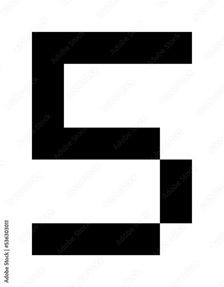 Fünf Pixelgrafik Fünf Pixelgrafik