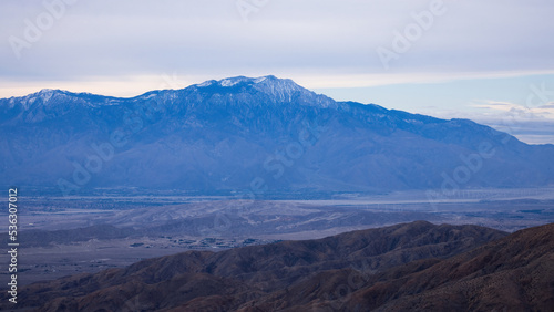 Southwest mountains with snow
