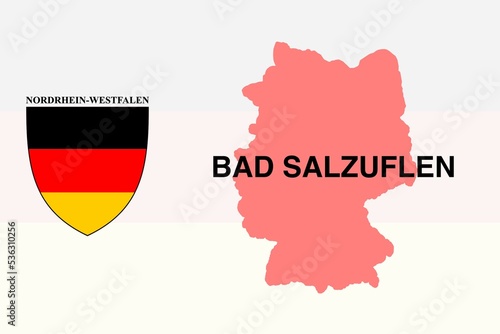 Bad Salzuflen: Illustration mit dem Ortsnamen der deutschen Stadt Bad Salzuflen im Bundesland Nordrhein-Westfalen photo