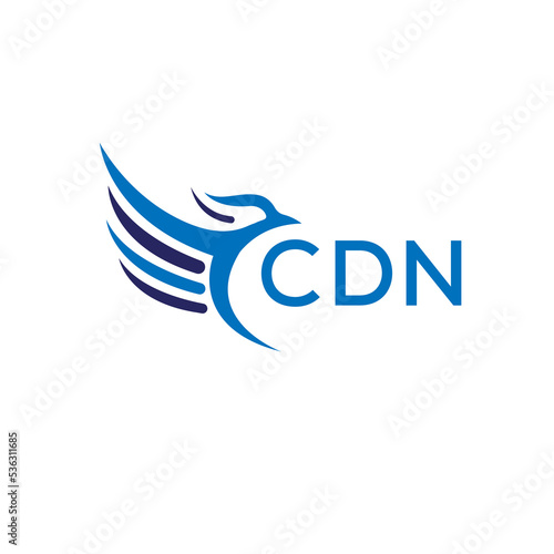 CDN technology letter logo on white background.CDN letter logo icon design for business and company. CDN letter initial vector logo design.
 photo