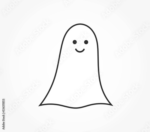 Cute ghost icon.