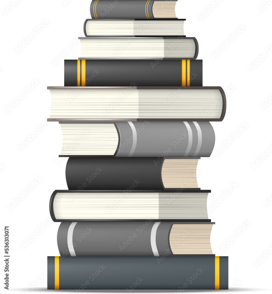 Stack colorful books Stack colorful books