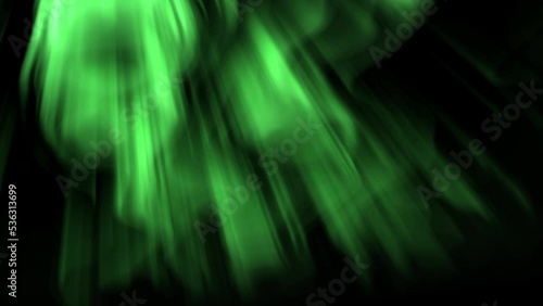 Northern lights as cosmos background for night sky. Isolated aurora animation as overlay. 29,97 fps