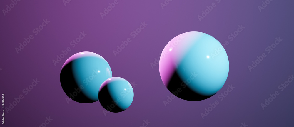 Group of shiny purple globes balls bubbles or spheres floating in mid air above ground conceptual abstract background Group of shiny purple globes balls bubbles or spheres floating in mid air above ground conceptual abstract background