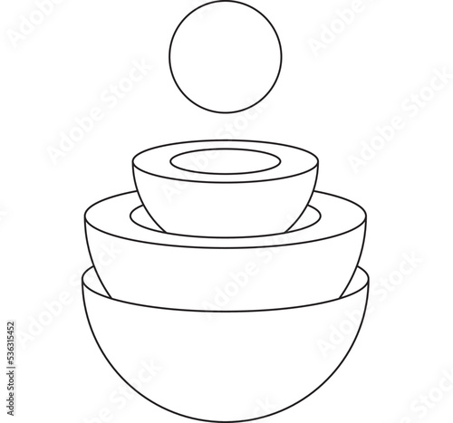 Ball. Geometric figures. Collapsible toy.