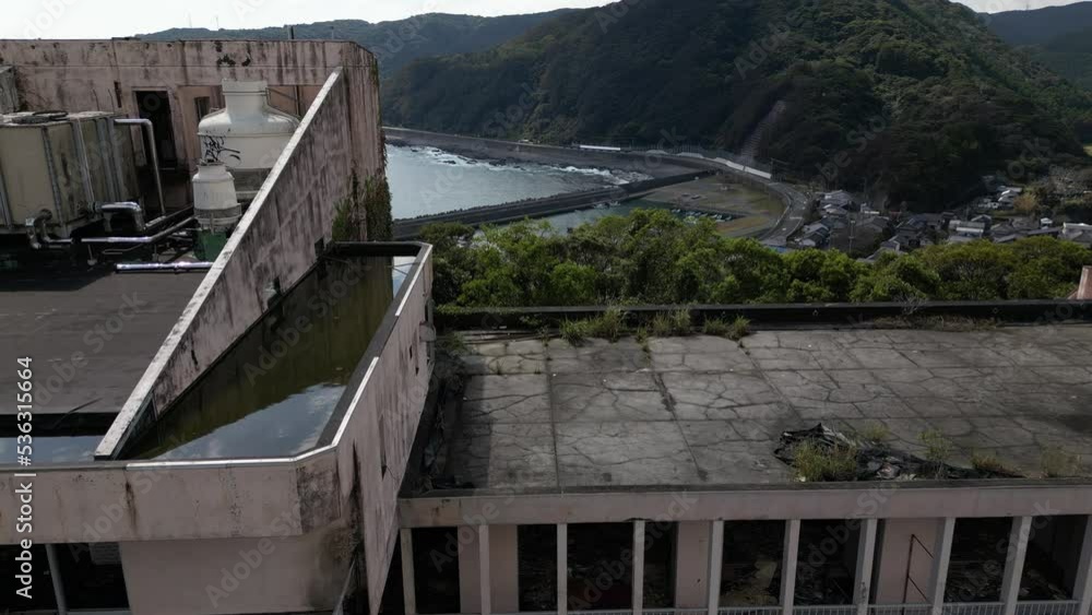 廃墟 ヴァンガード竜串 ドローン空撮 廃墟 ヴァンガード竜串 ドローン空撮