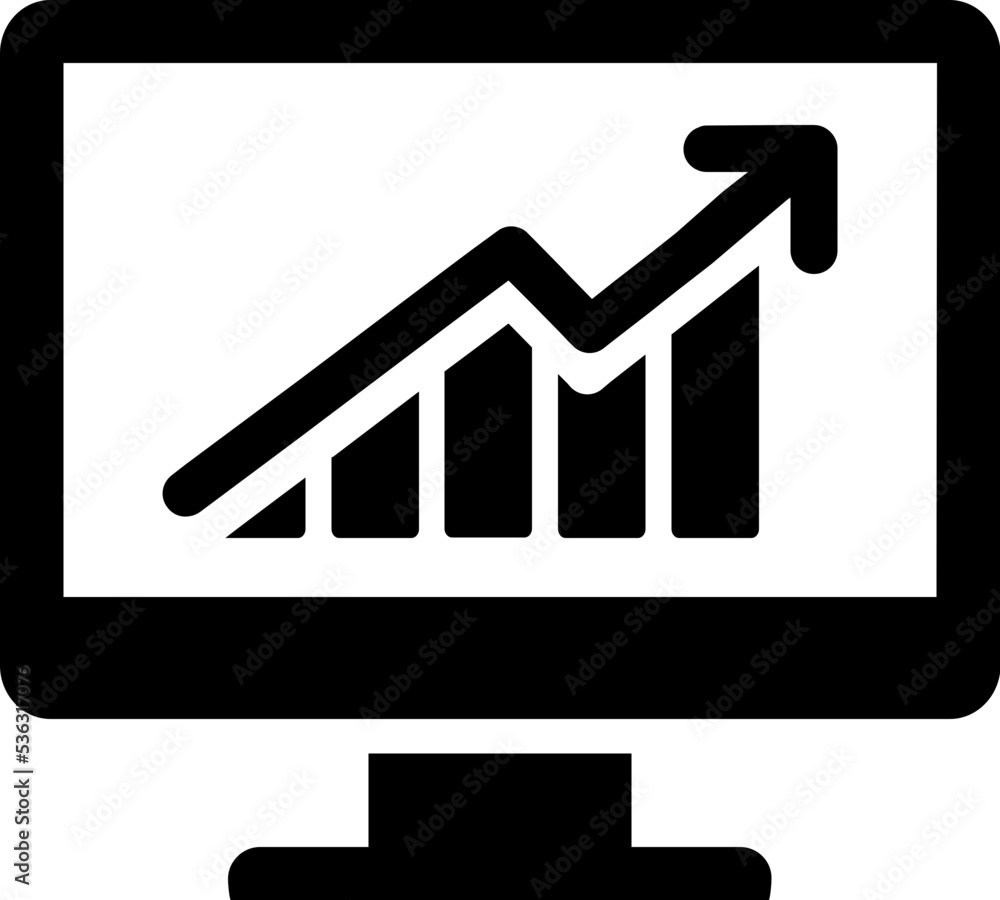 Computer infographic icon Computer infographic icon